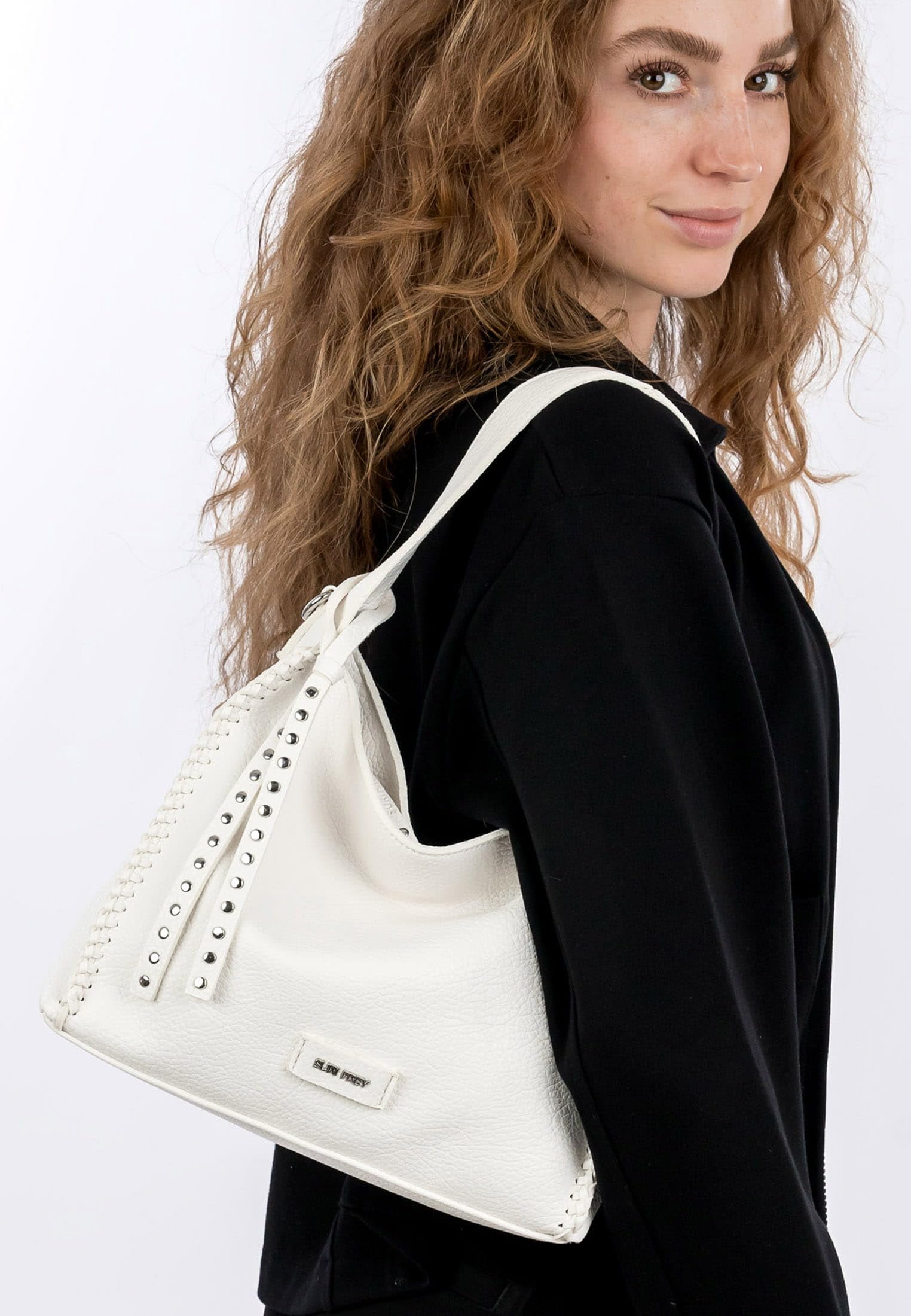 SURI FREY SFY Franzy Hobo Bag S Schultertasche White Weiß