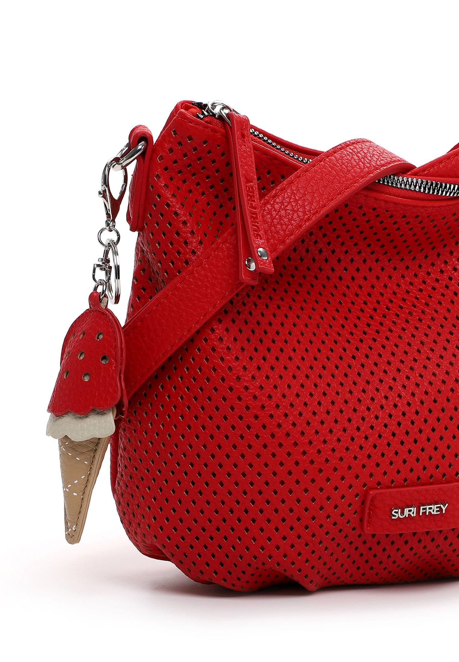 SURI FREY Cilly Crossover Bag Umhängetasche rot 2-Fach