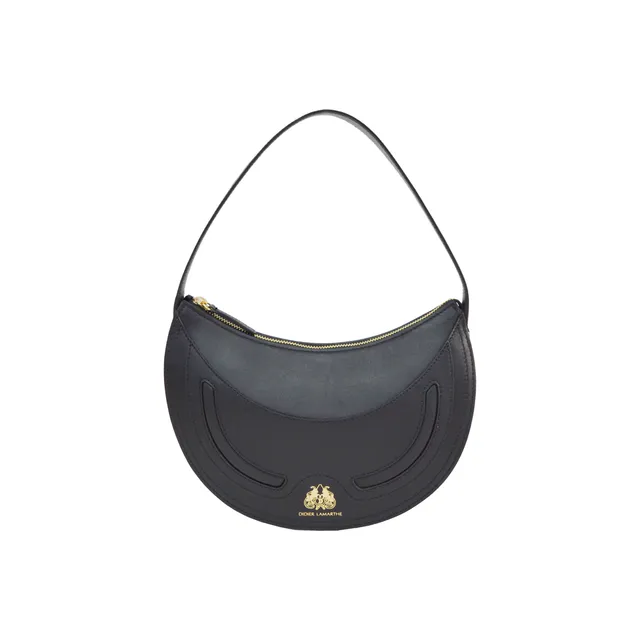 Lamarthe Excellence Umhängetasche Schwarz Rindsleder