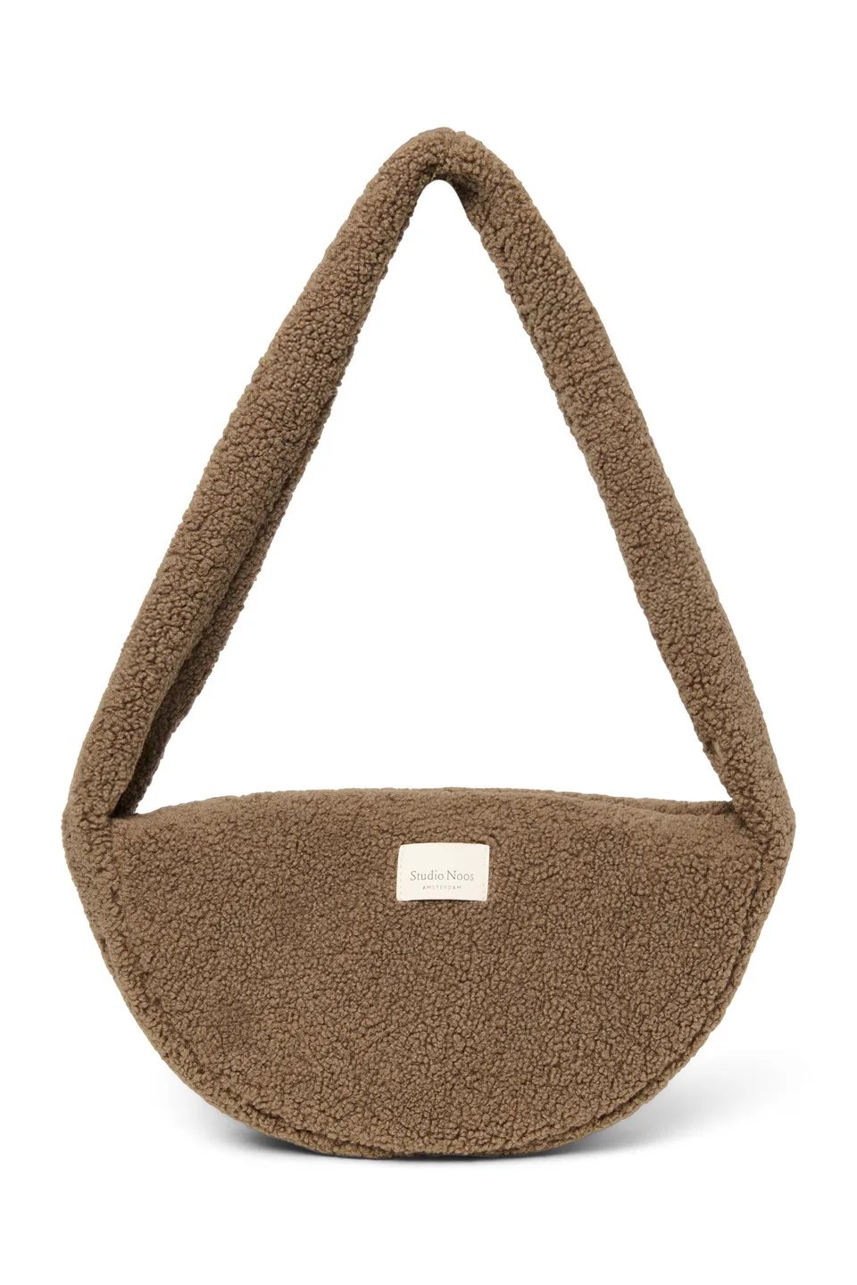 Studio Noos Teddy Mini Crossbody Umhängetasche Braun Reissverschluss