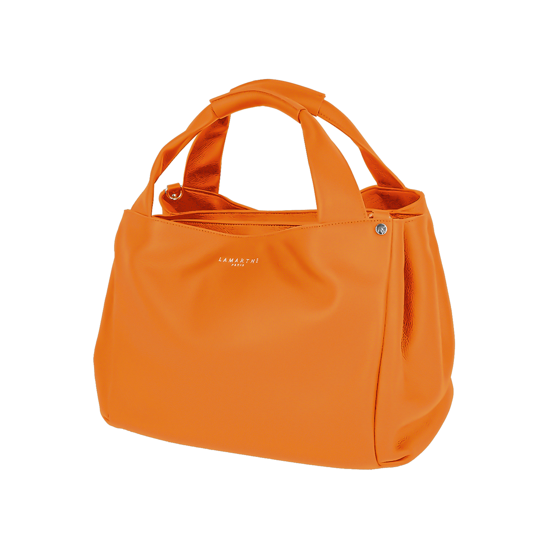 Lamarthe Naturel Handtasche Leder Orange groß