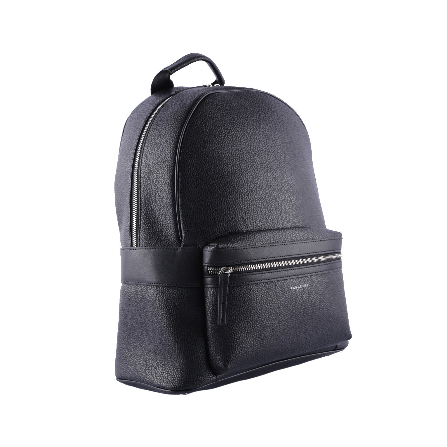 Lamarthe Free Rucksack Schwarz Spaltleder 30x40 cm