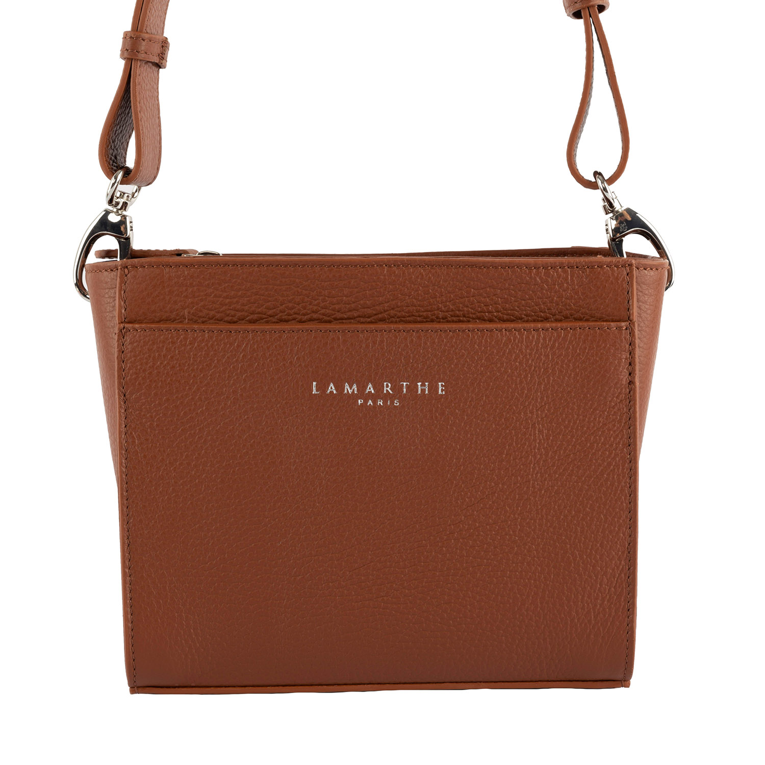 Lamarthe Fidèle Umhängetasche Cognac Vollleder