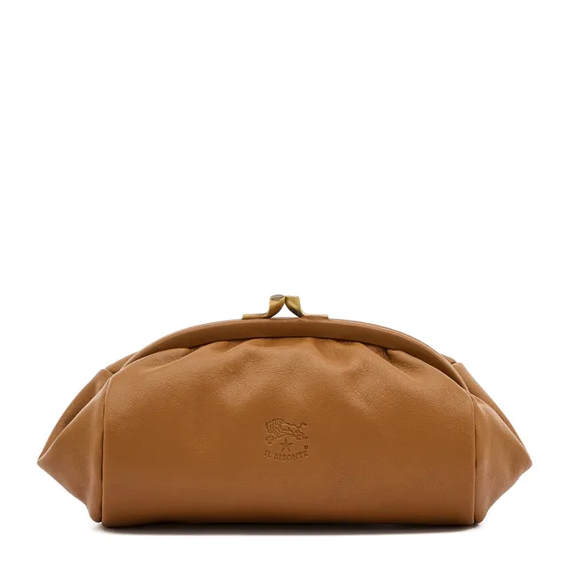 Il Bisonte Beauty-Case Gianduia Vollleder Damen