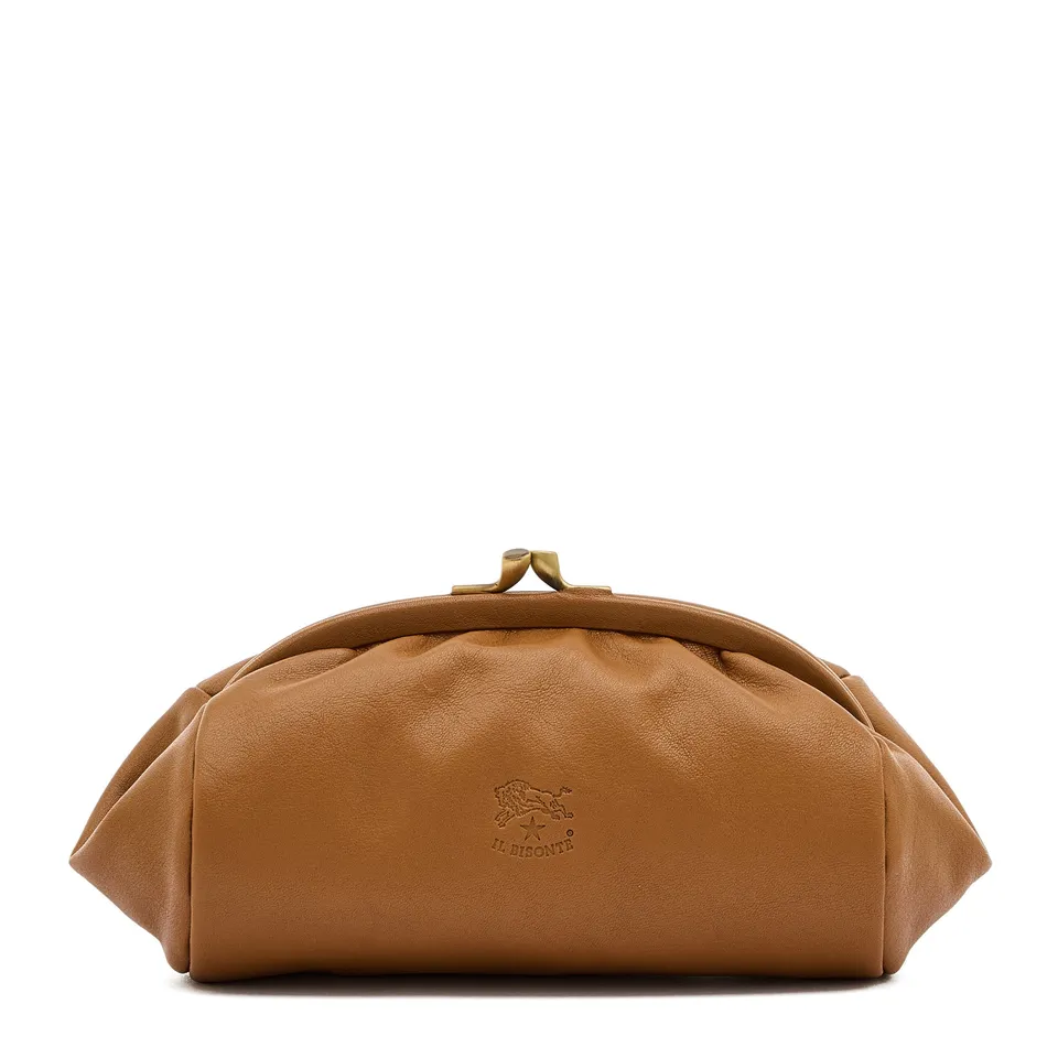 Il Bisonte Beauty-Case Gianduia Vollleder Damen