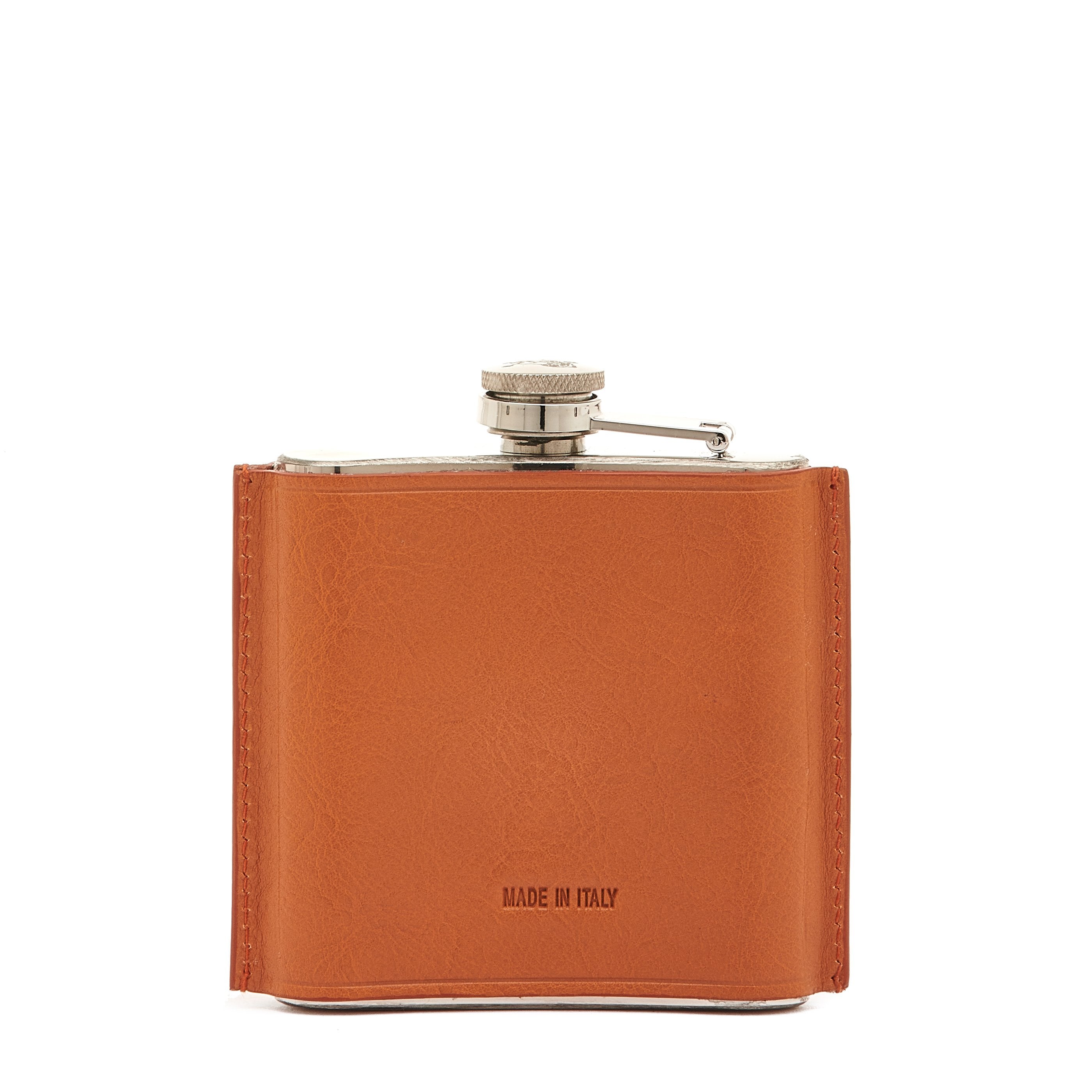 Il Bisonte Home Flachmann Vollleder karamell