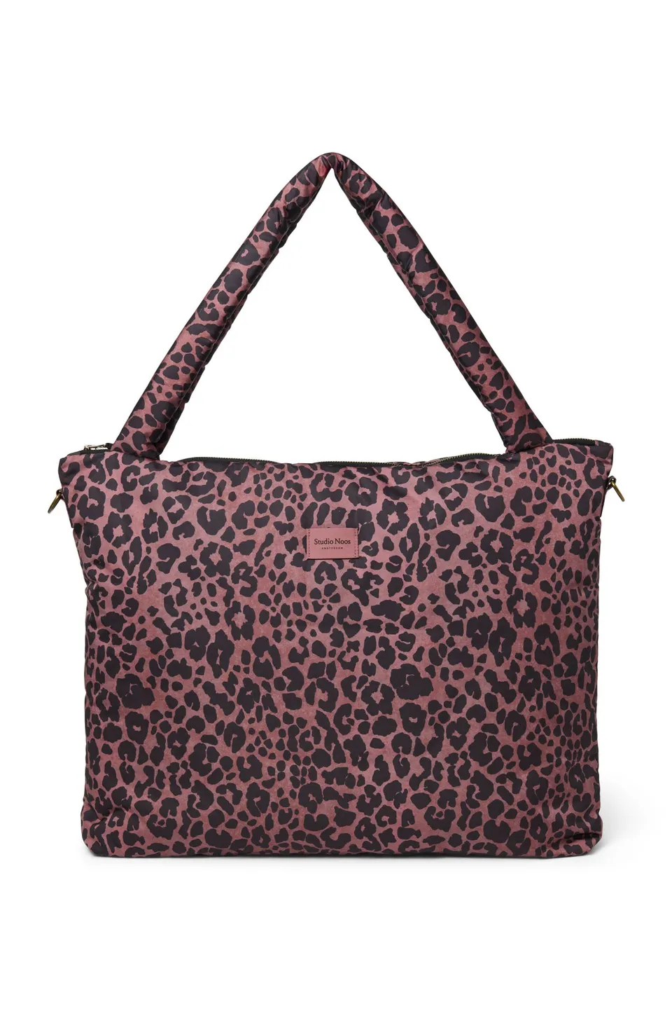 Studio Noos Puffy Diaper Bag Wickeltasche Red Leopard gesteppt