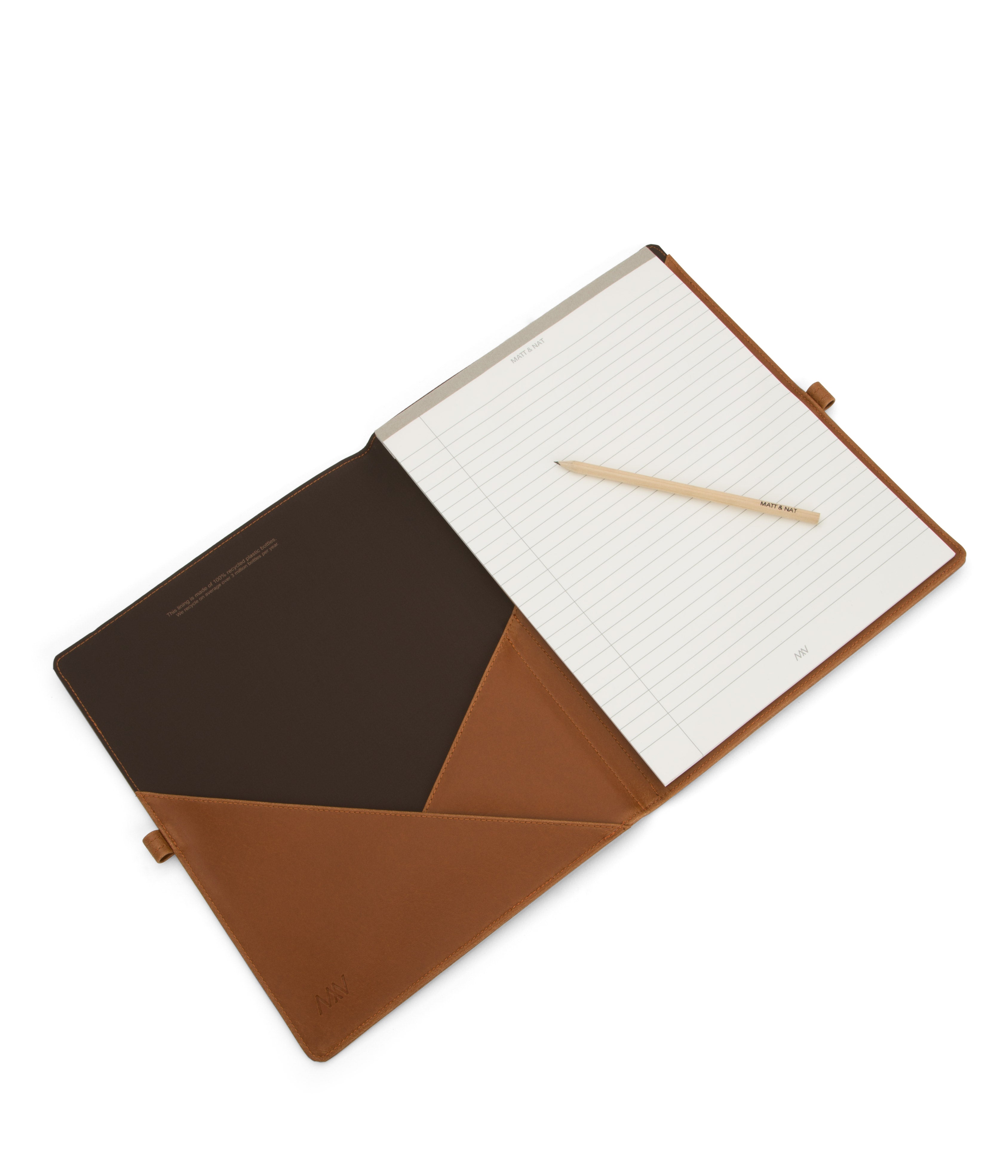Matt & Nat Vintage Magistral Notizbuchhülle Schwarz Stift