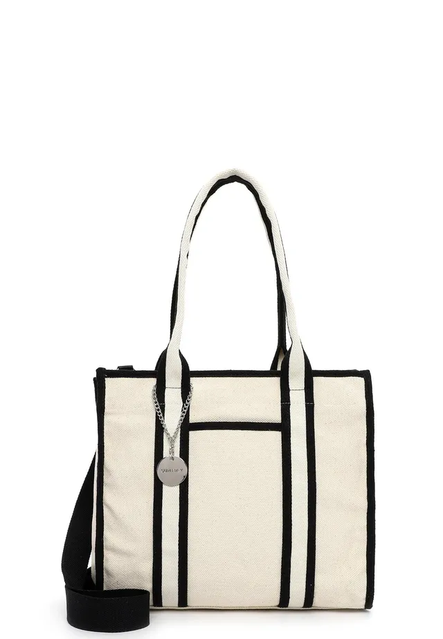 SURI FREY Bethany Cityshopper M Shopper Schwarz Canvas