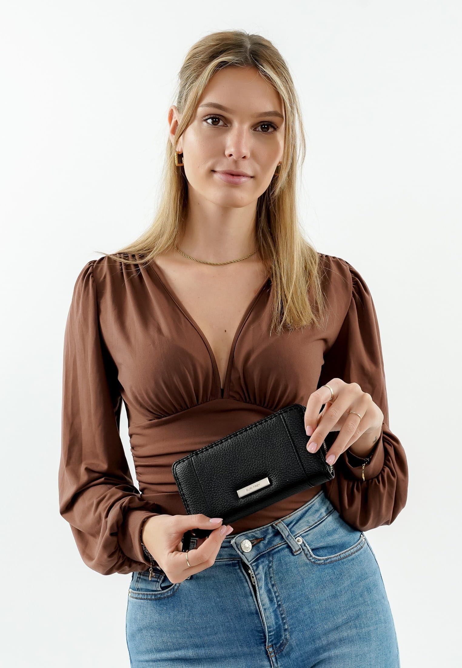 SURI FREY Ginny Zip Around Wallet Geldbörse Schwarz