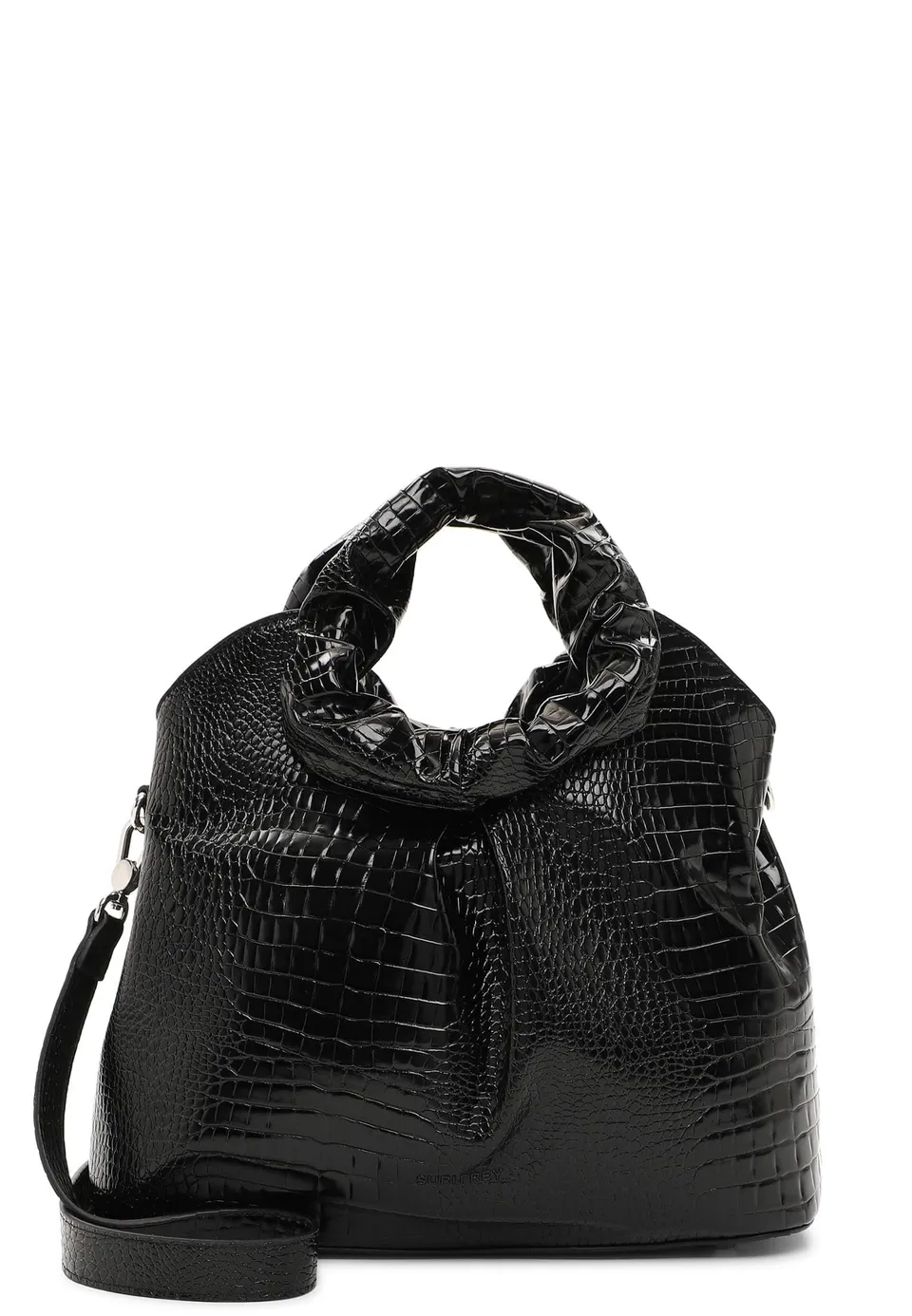 SURI FREY TechBag 16500 Shopper Black-Kroko vegan