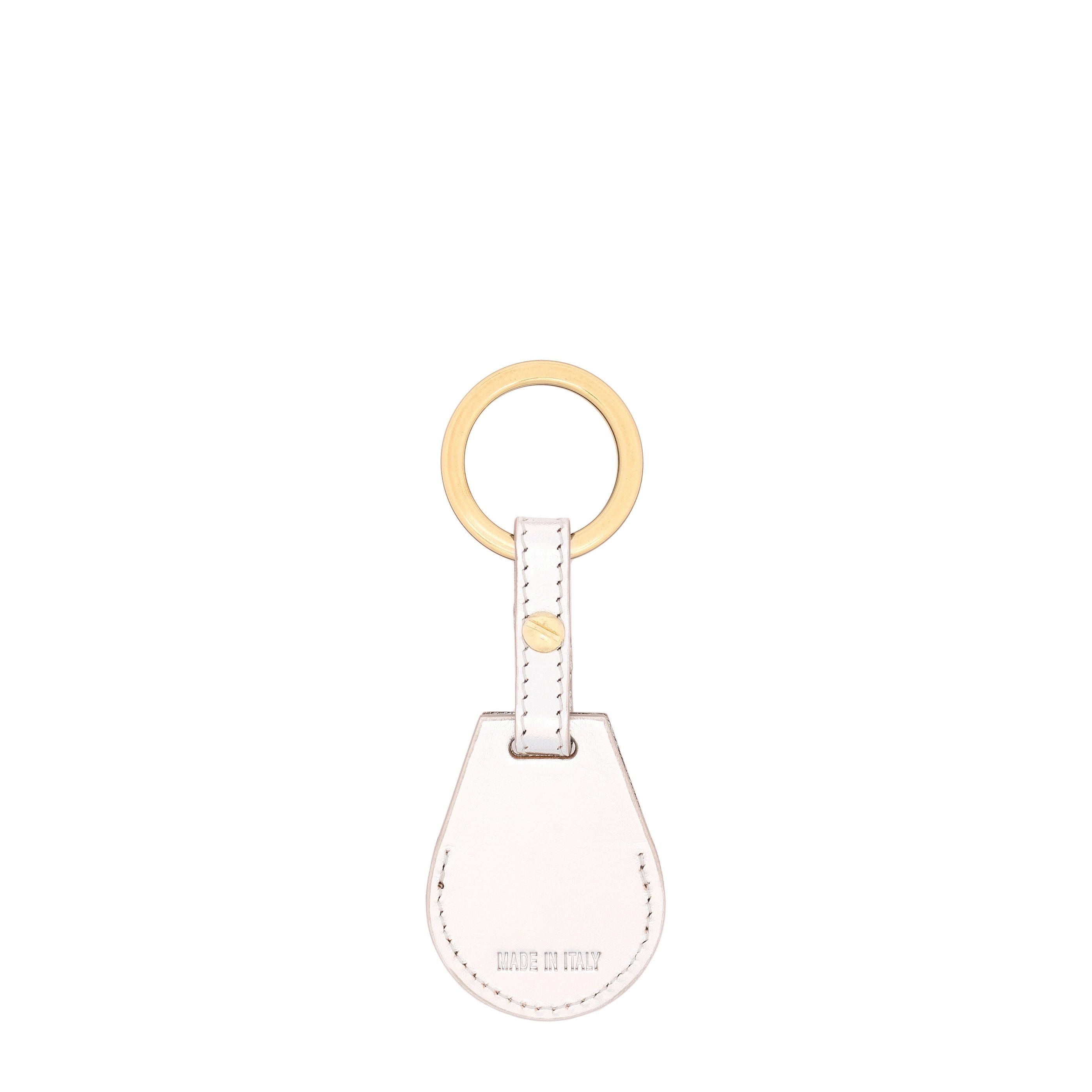 Il Bisonte Nina Schluesselanhaenger Silber Vollleder metallic