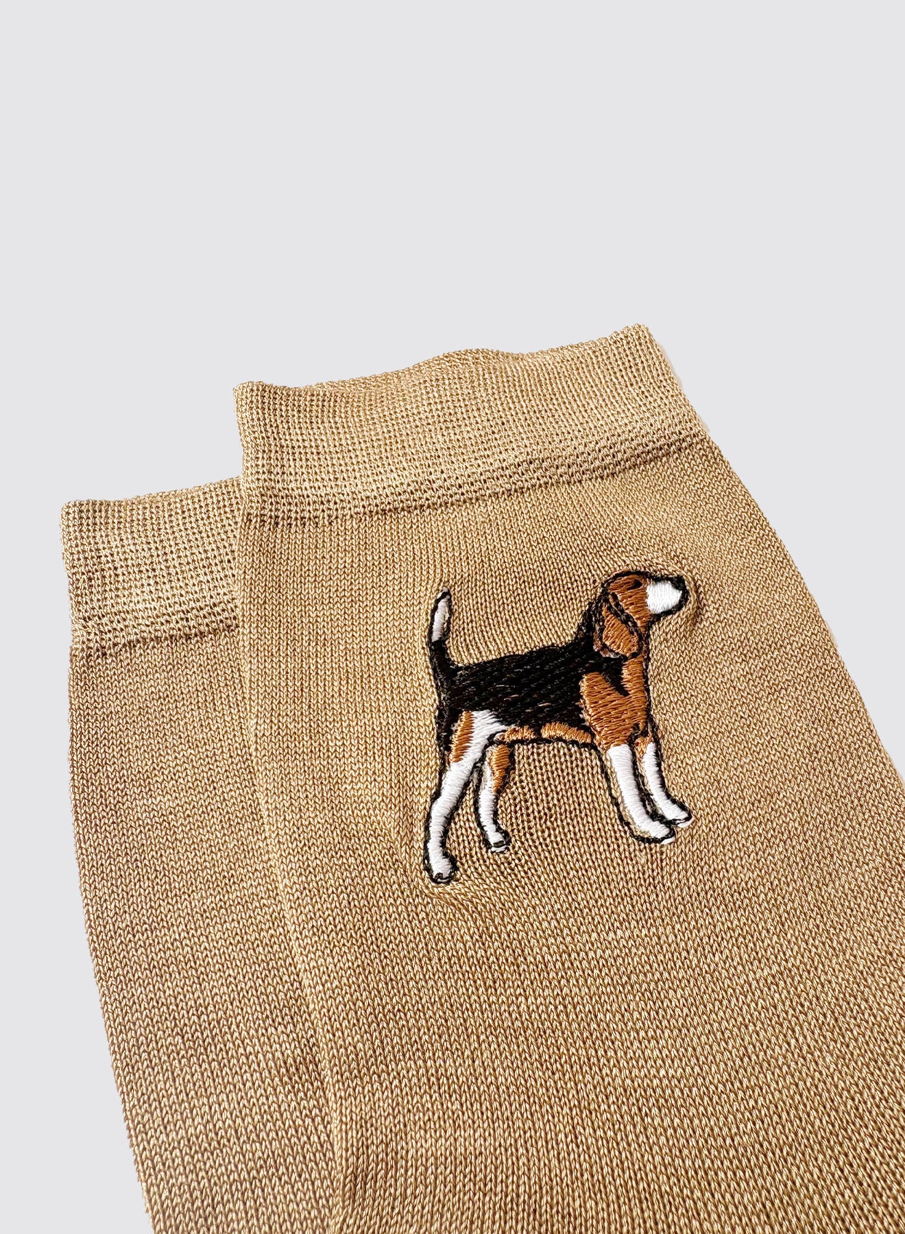 Maria la Rosa Setter Socks Seidensocken Nocciola Hund