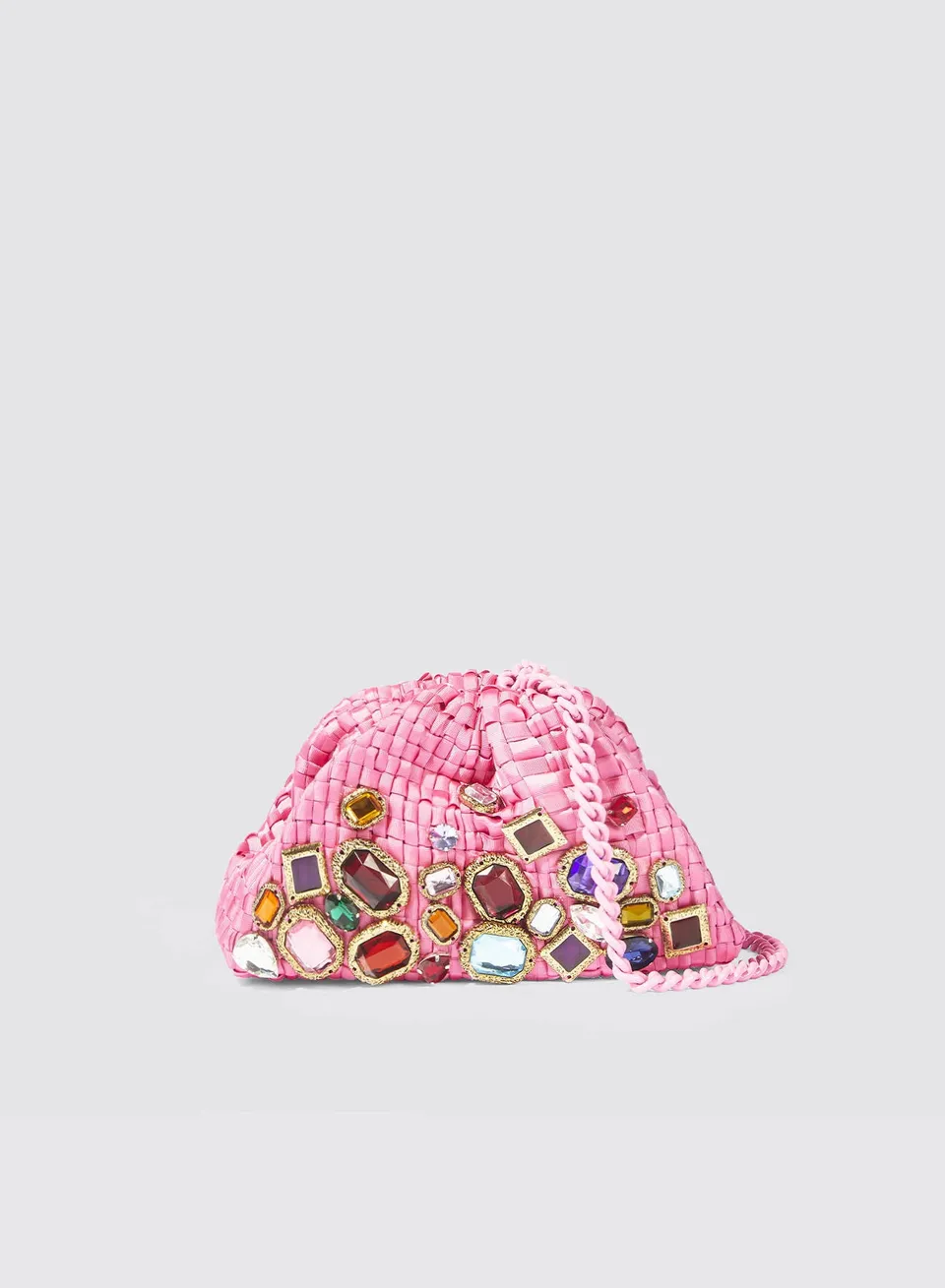 Maria la Rosa Mosaic Mini Bag Fuchsia Handtasche