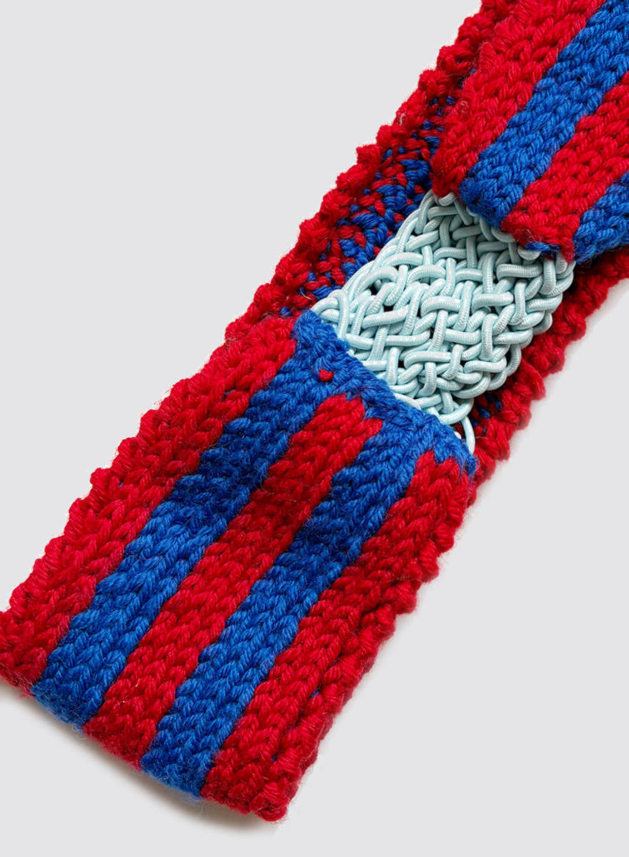 Maria la Rosa Headband Haarband Rot Wolle