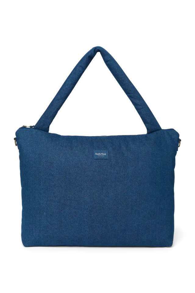 Studio Noos Denim Wickeltasche Dunkelblau Jeansstoff Flaschenfach