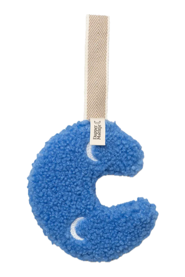 Studio Noos Schnuller Plüschtier Light Blue Moon mit Ring