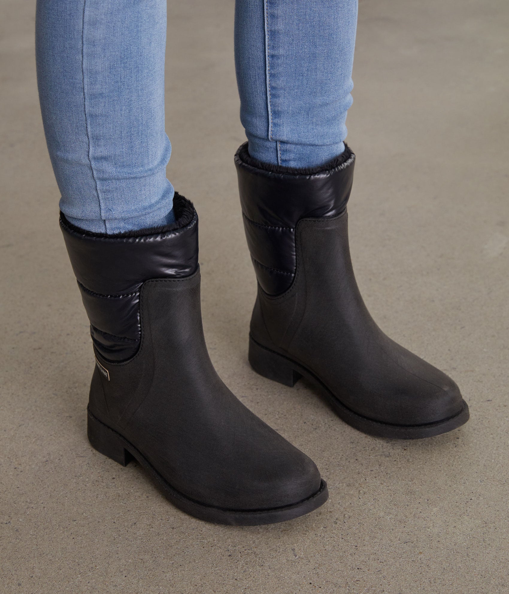 Matt & Nat Romina Regenstiefel Schwarz Wasserdicht