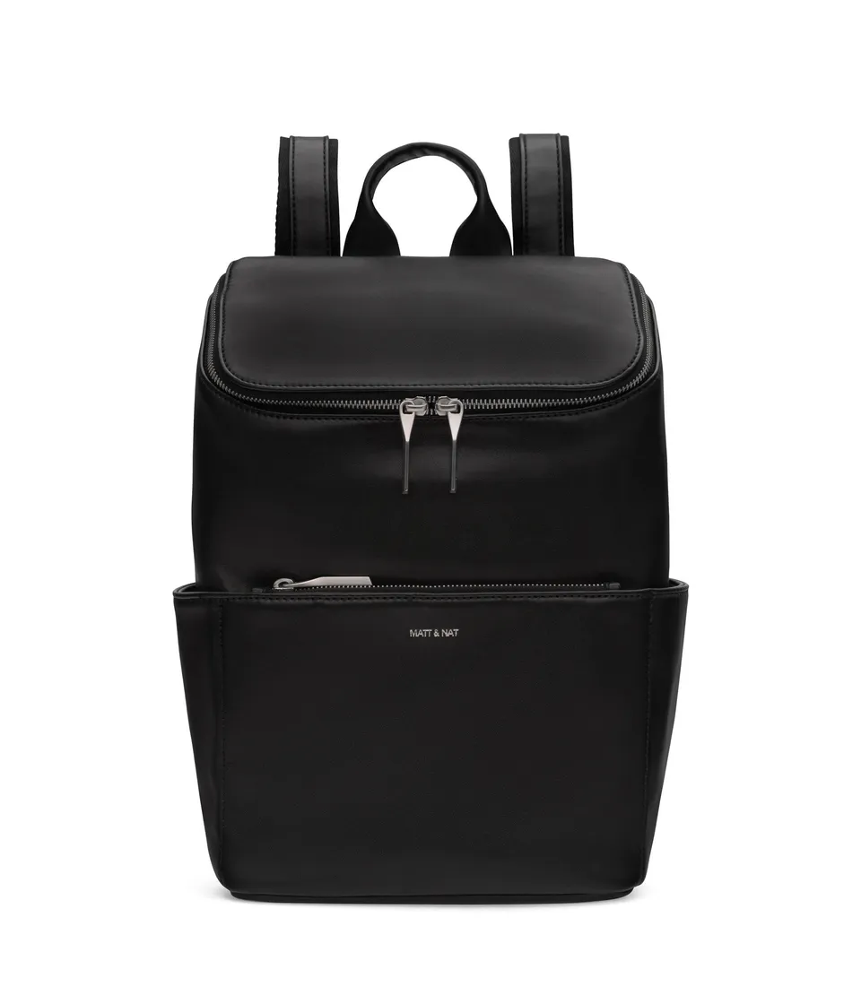 Matt & Nat Brave Rucksack Sol Schwarz 13 Zoll vegan