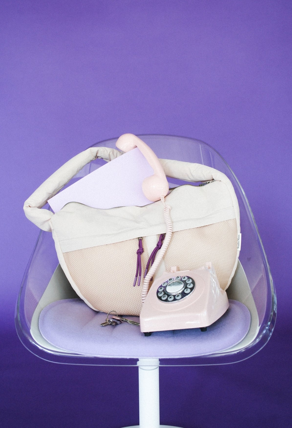 Studio Noos Patchwork Crossbody Tasche Oatmeal