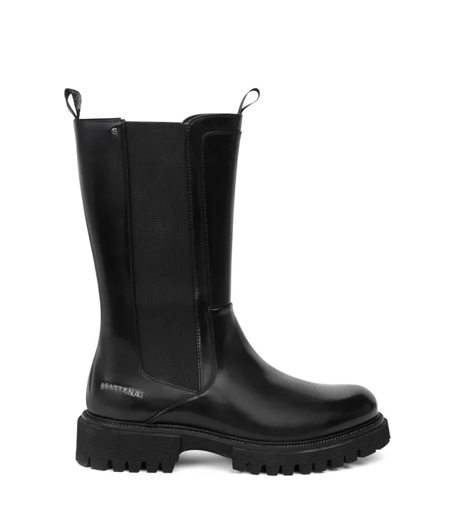 Matt & Nat Krause Chelsea Boots schwarz Lack