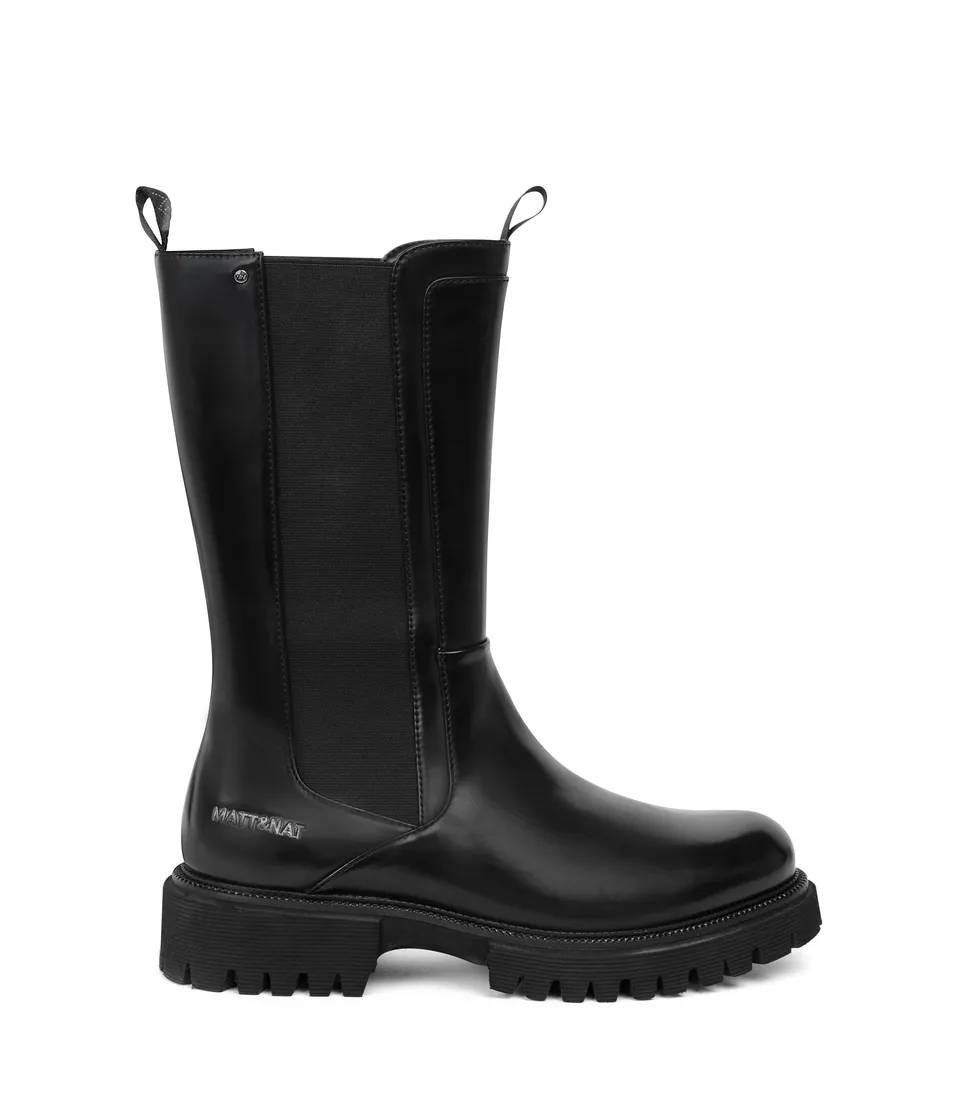Matt & Nat Krause Chelsea Boots schwarz Lack