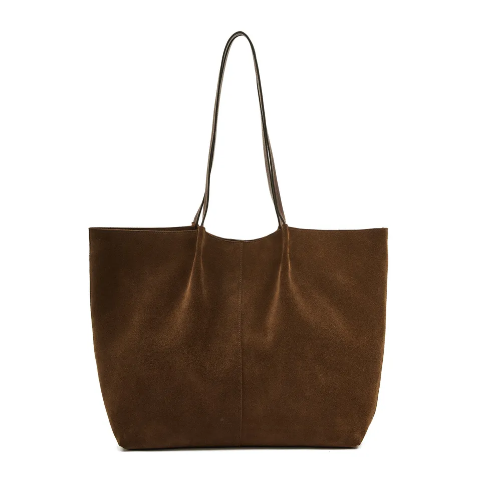 Il Bisonte Nina Shopping Tasche Testa di Moro Suede