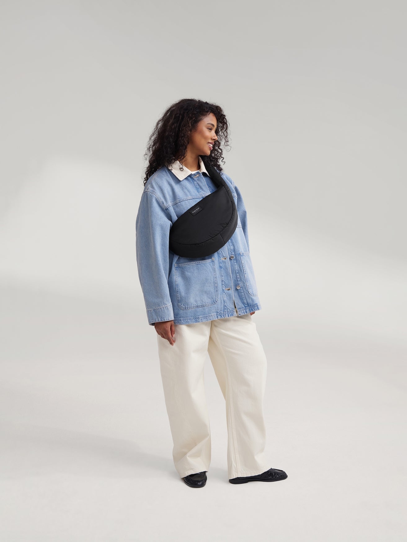 Studio Noos Puffy Mini Cross Body Umhängetasche Schwarz