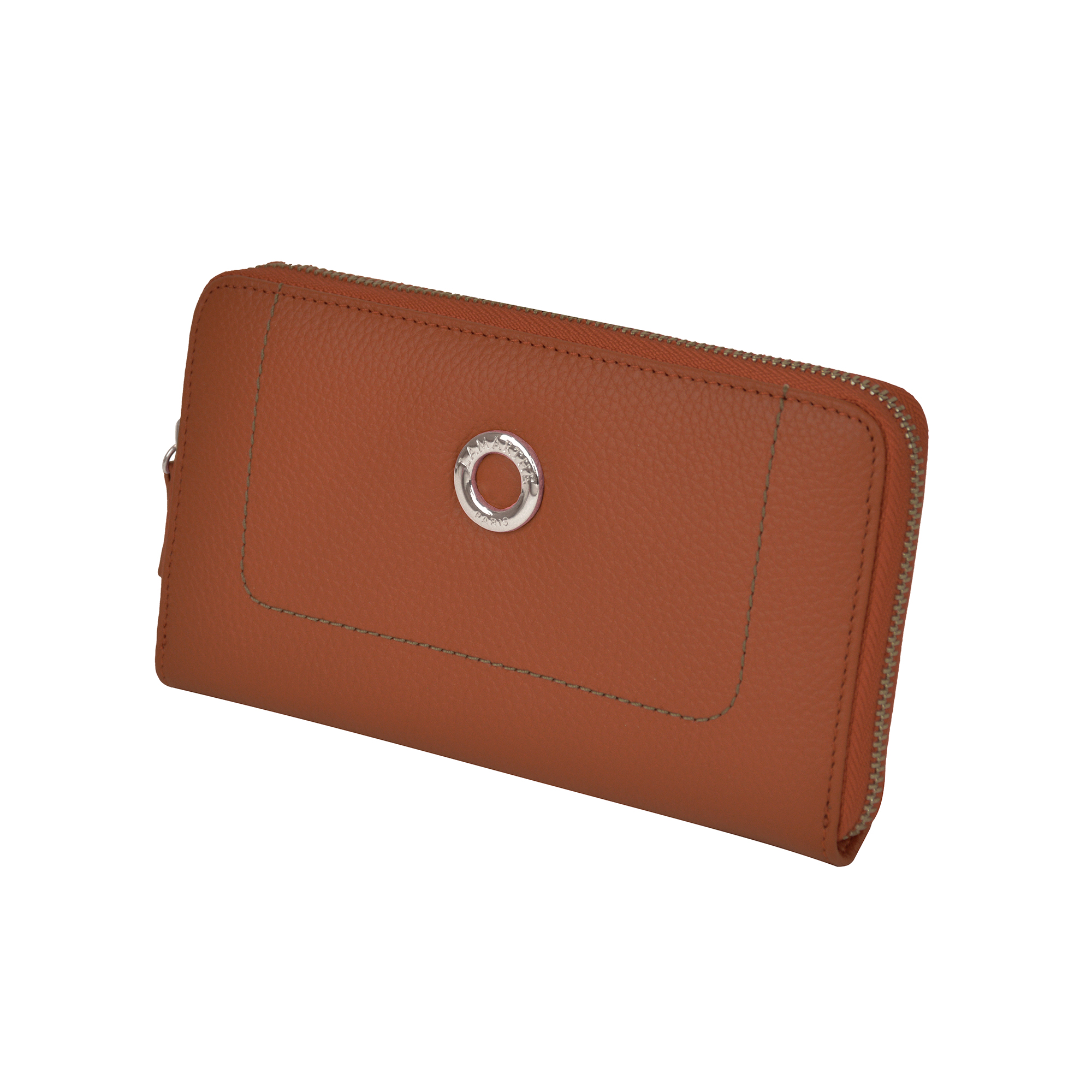 Lamarthe Paris Portemonnaie Cognac Spaltleder