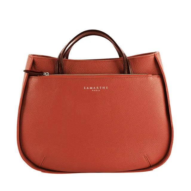 Lamarthe Fidele M Handtasche Rostrot Vollleder