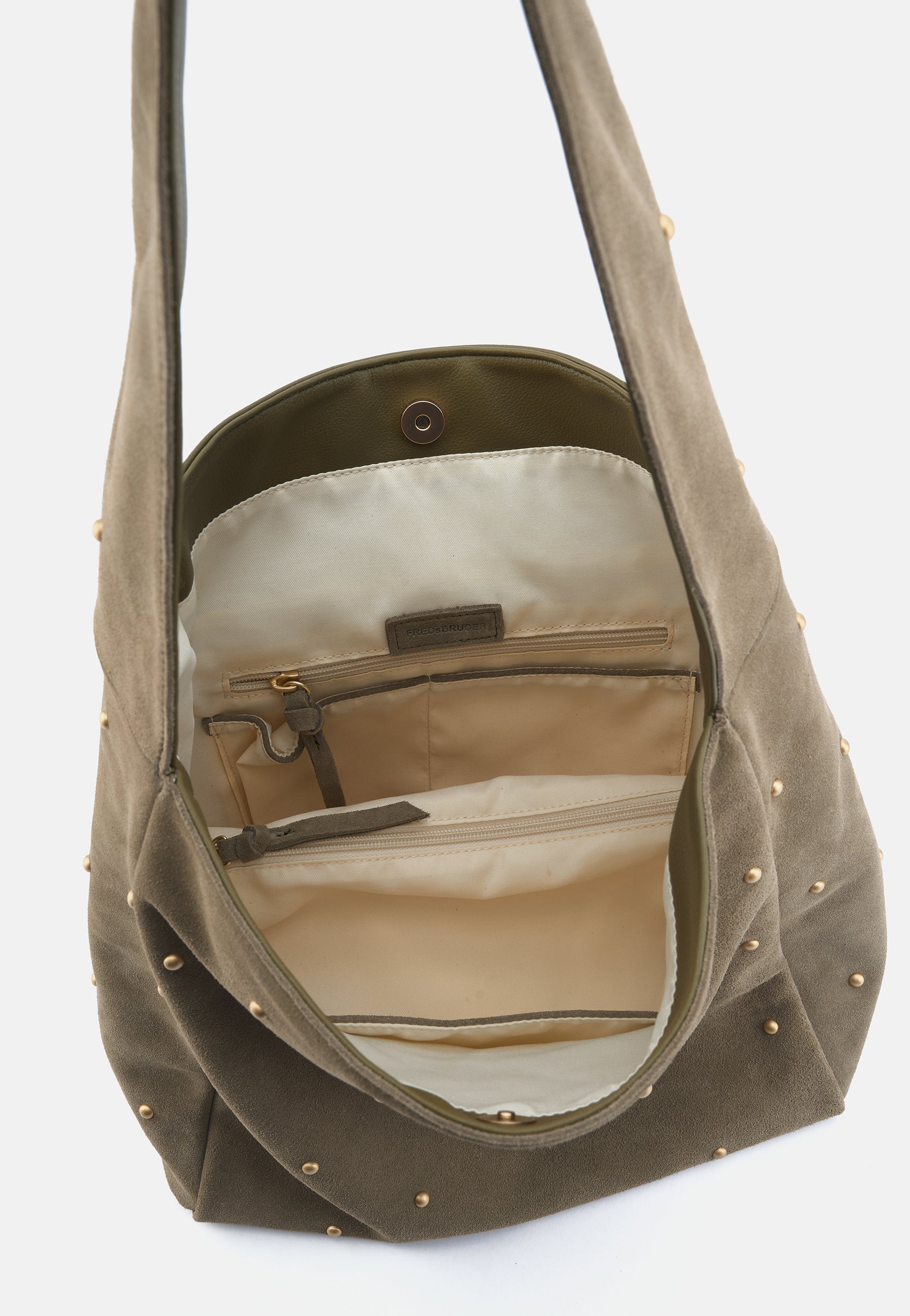 FREDsBRUDER The Beaded Hobo Handtasche Greyish Khaki