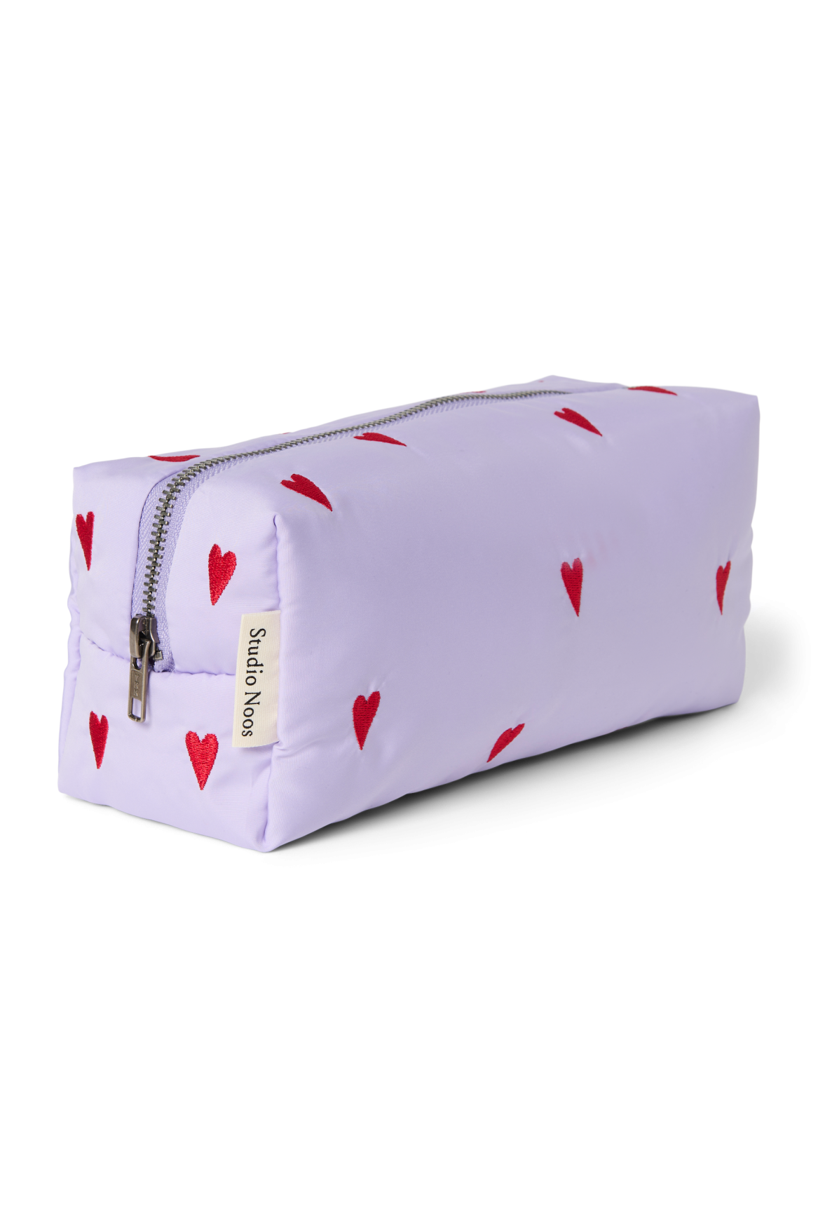 Studio Noos Puffy Pouch Wickeltasche Purple Hearts Herzen