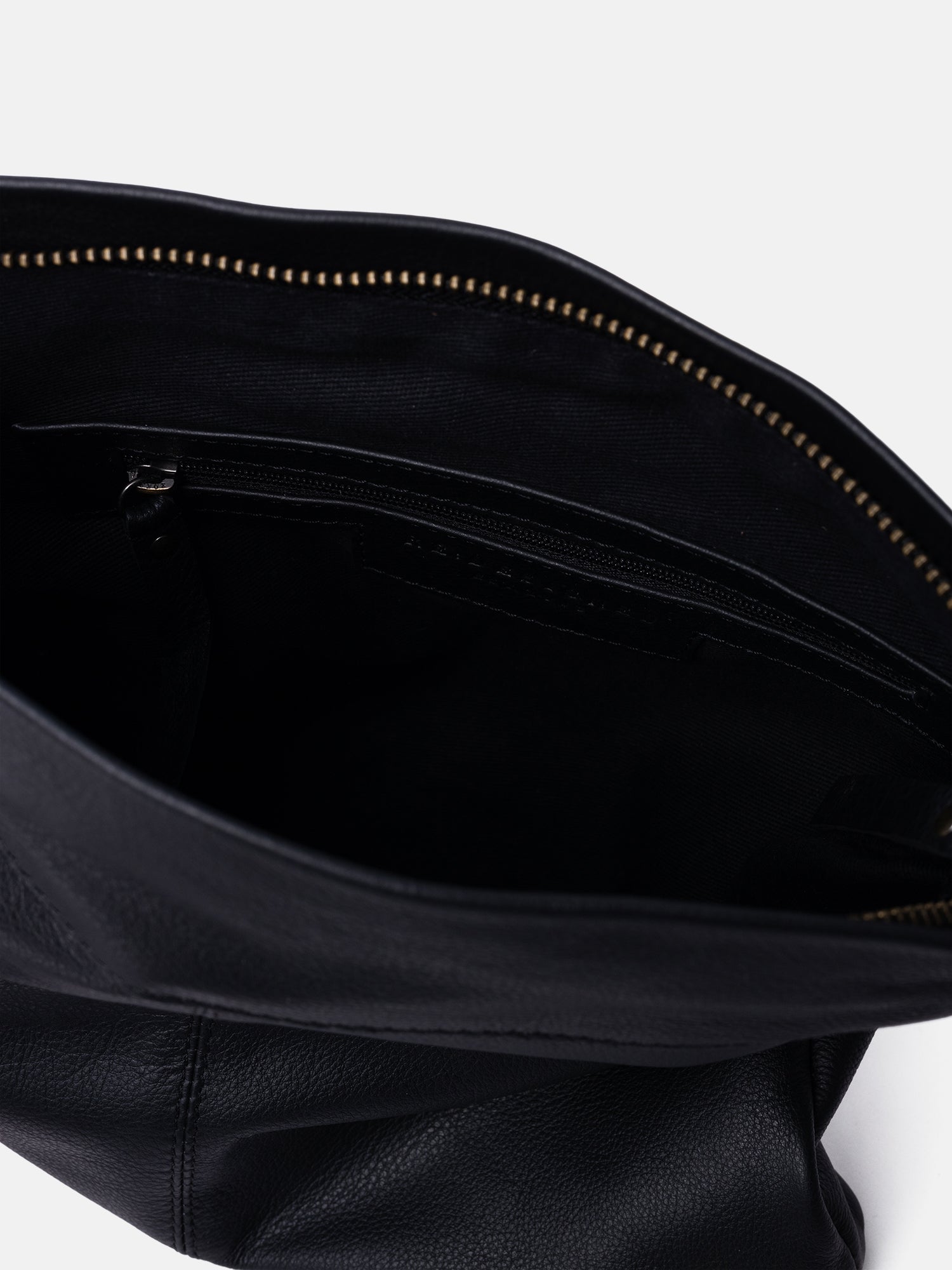 RE:DESIGNED Olea Small Umhängetasche Schwarz Vollleder