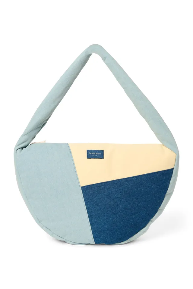 Studio Noos Patchwork Umhängetasche Denim Laptopfach