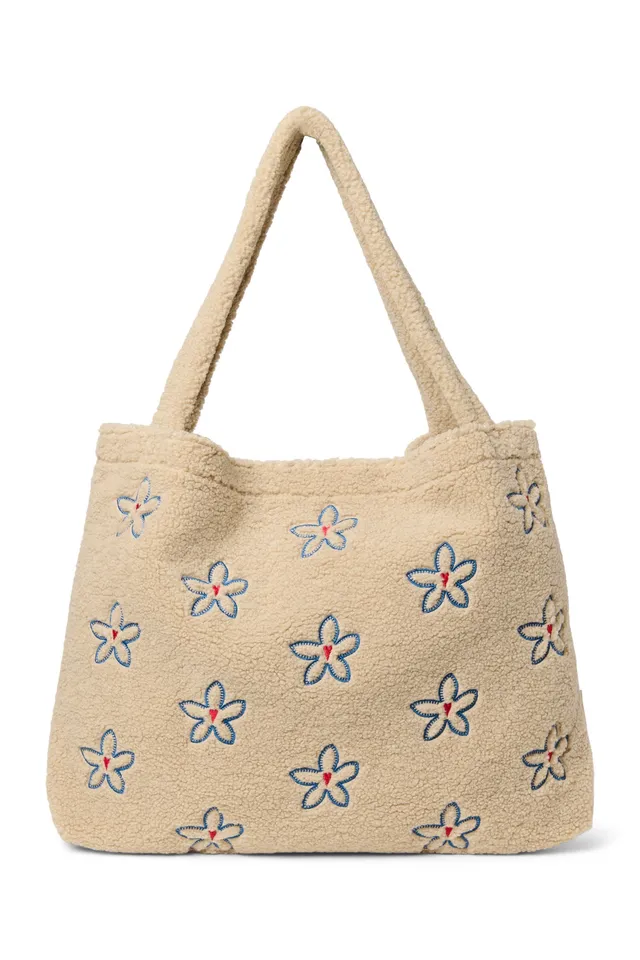 Studio Noos Teddy Mom Bag Shopper Ecru Flower Heart