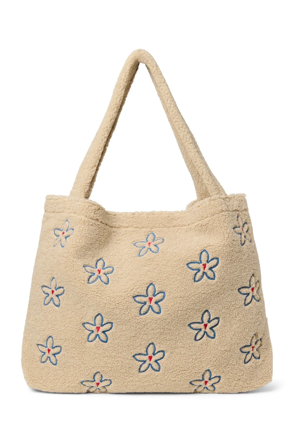 Studio Noos Teddy Mom Bag Shopper Ecru Flower Heart