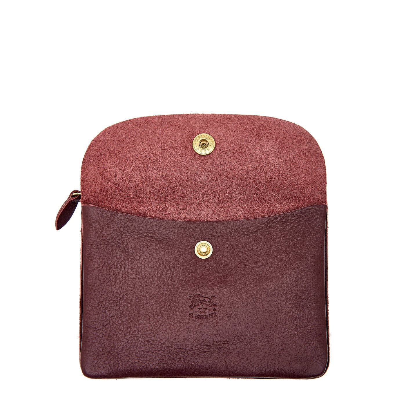 Il Bisonte Bustina Clutch Vollleder amarena 3 Fächer