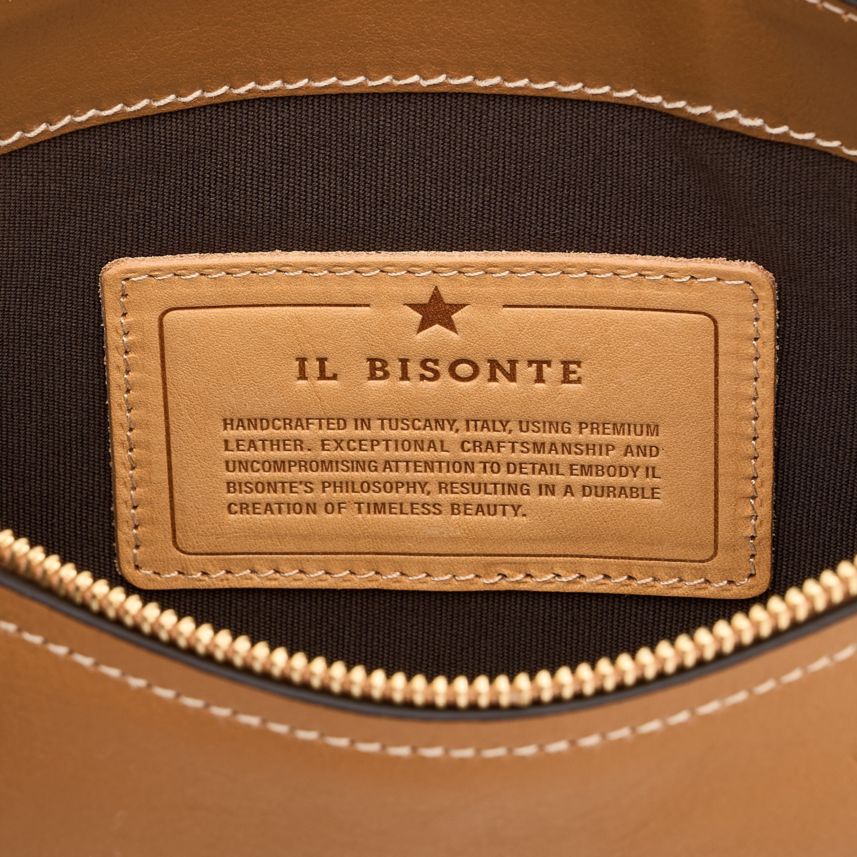 Il Bisonte Storia Umhängetasche Kontrastrippen