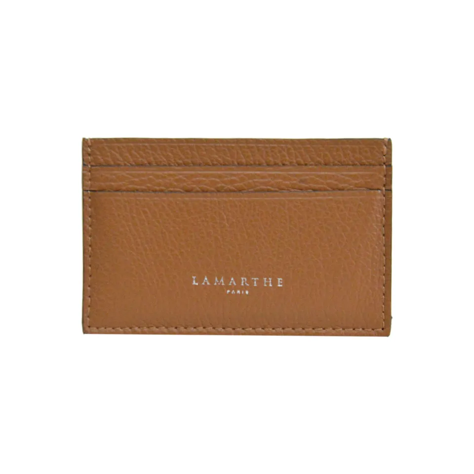 Lamarthe Saphir Kartenetui Leder Cognac 4 Fächer