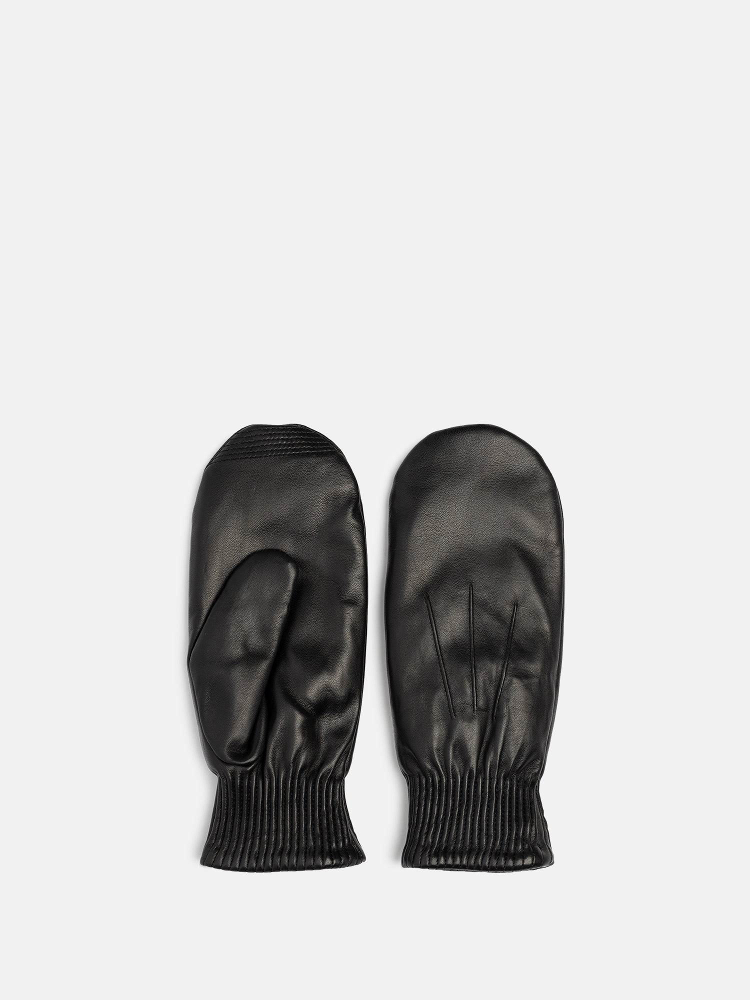 RE:DESIGNED Hera Fäustlinge Schwarz Leder Touchscreen