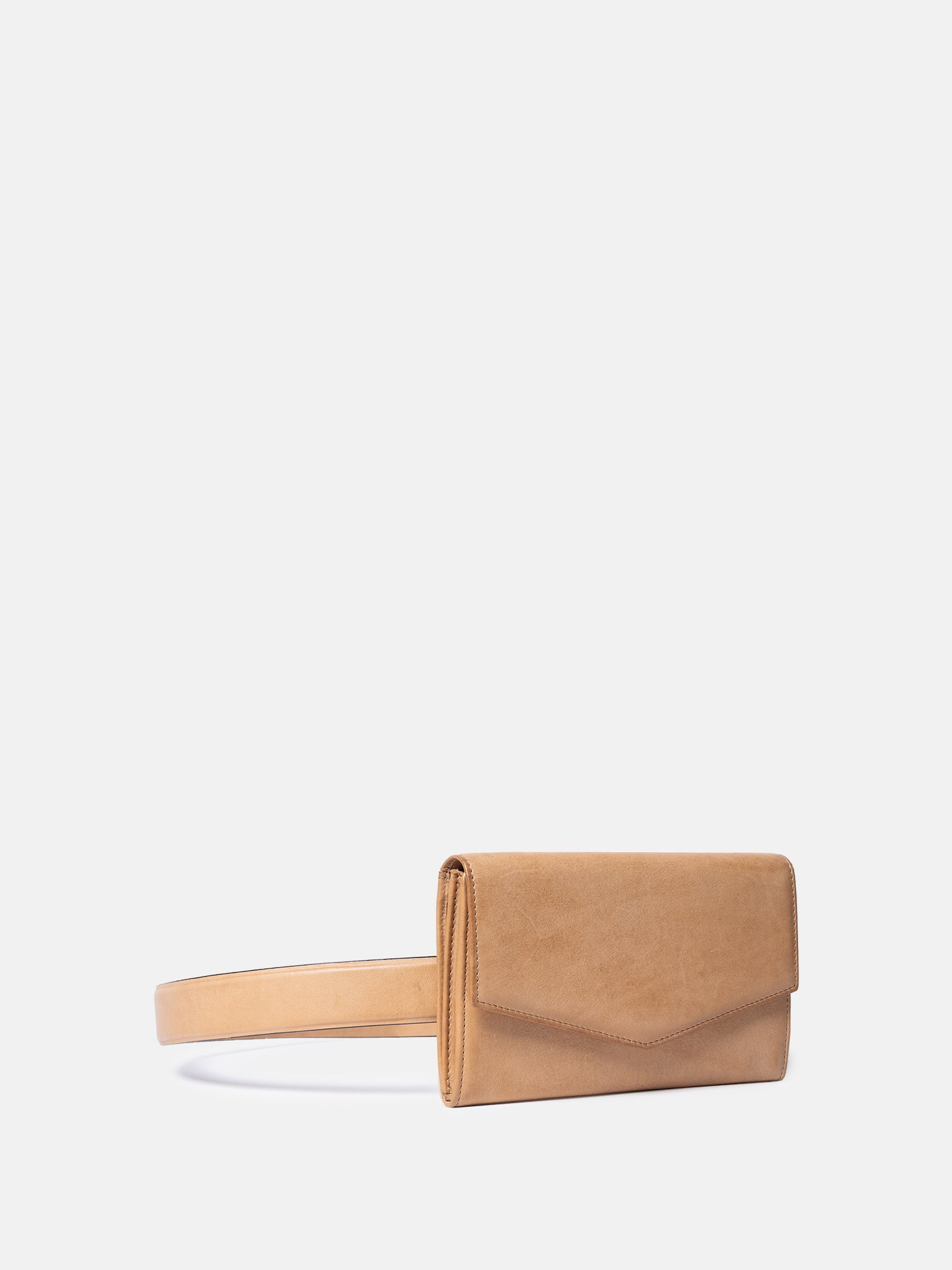 RE:DESIGNED Neo Gürteltasche Camel Vollleder