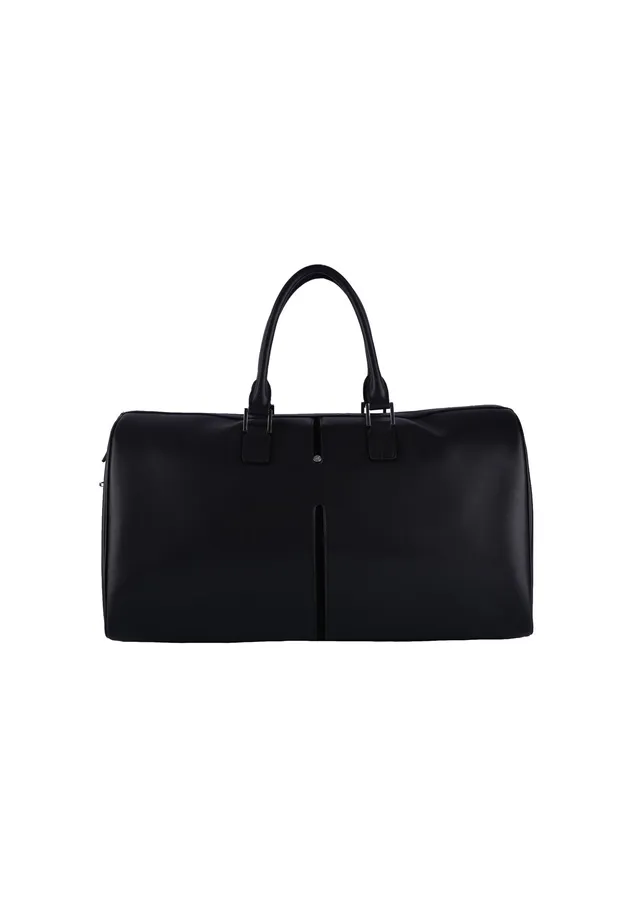 Lamarthe Concorde Reisetasche Schwarz 48h Leder