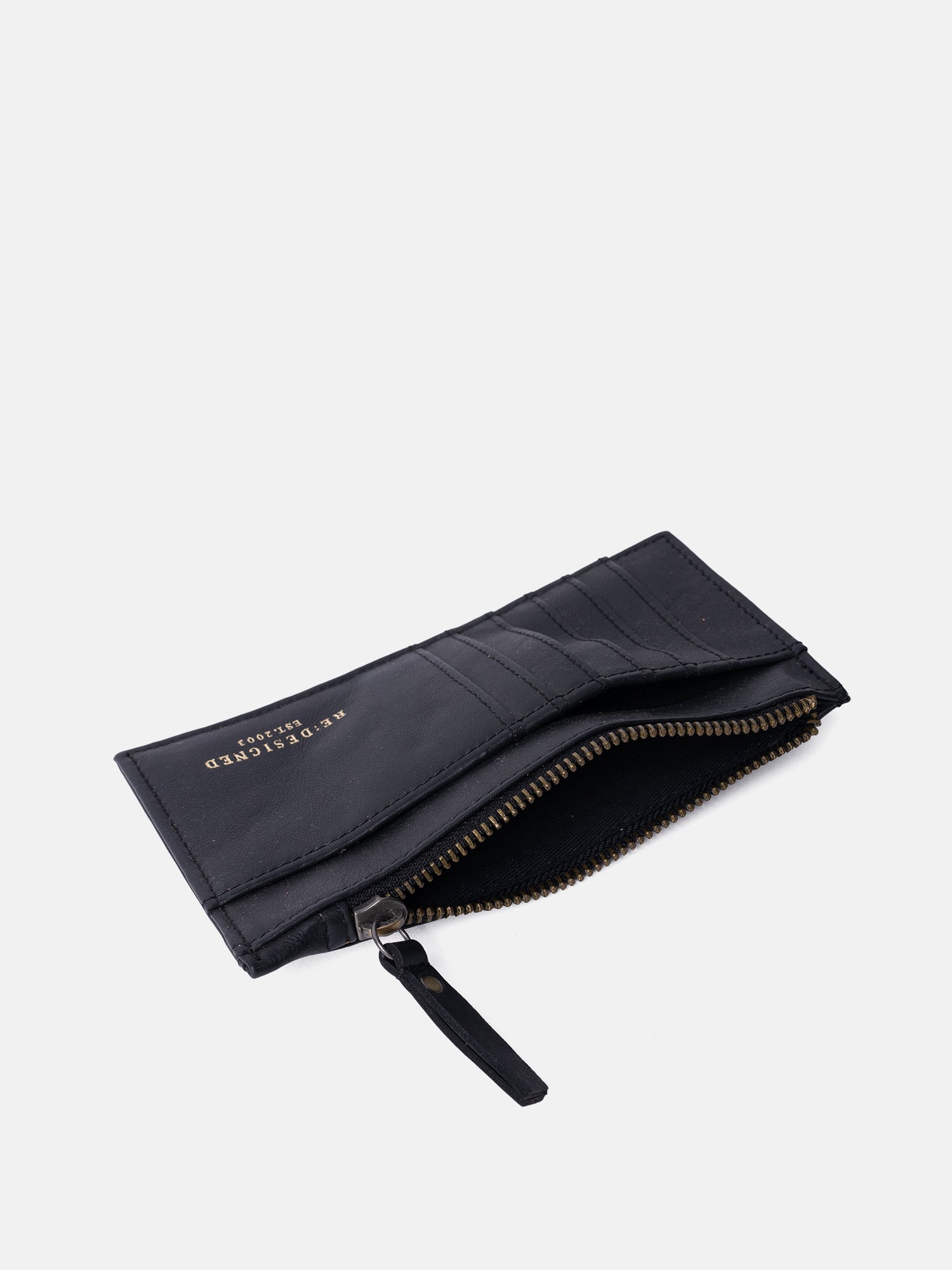 RE:DESIGNED Sonja Geldbörse Schwarz Vollleder