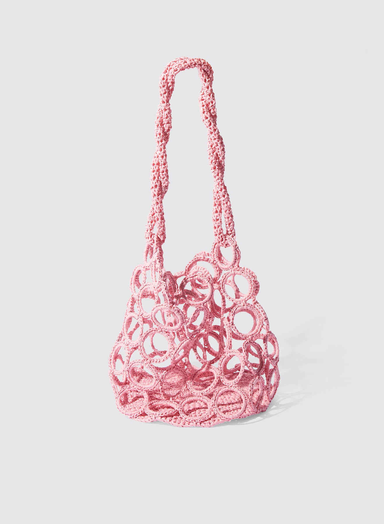 Maria la Rosa Cirque Crochet Tasche Ecru Handgehäkelt