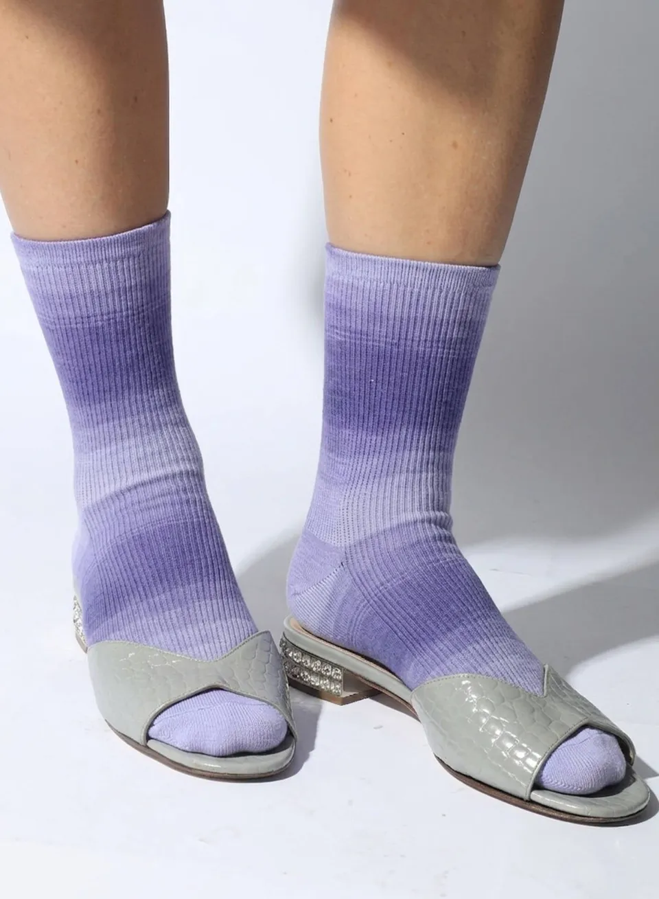 Maria la Rosa WQ043UN1008 Socken Violet Baumwolle
