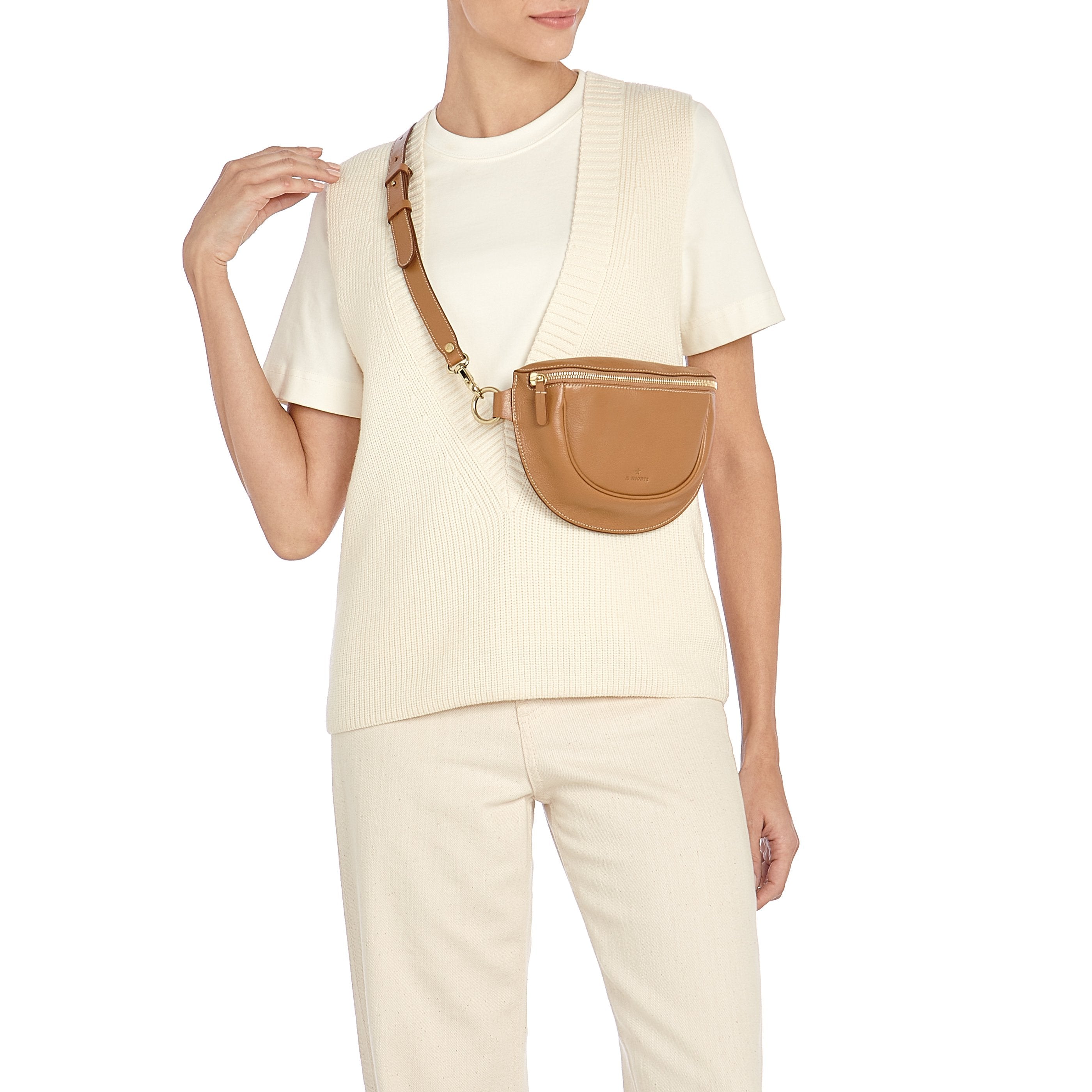 Il Bisonte Oliveta Gürteltasche Crossbody gianduia