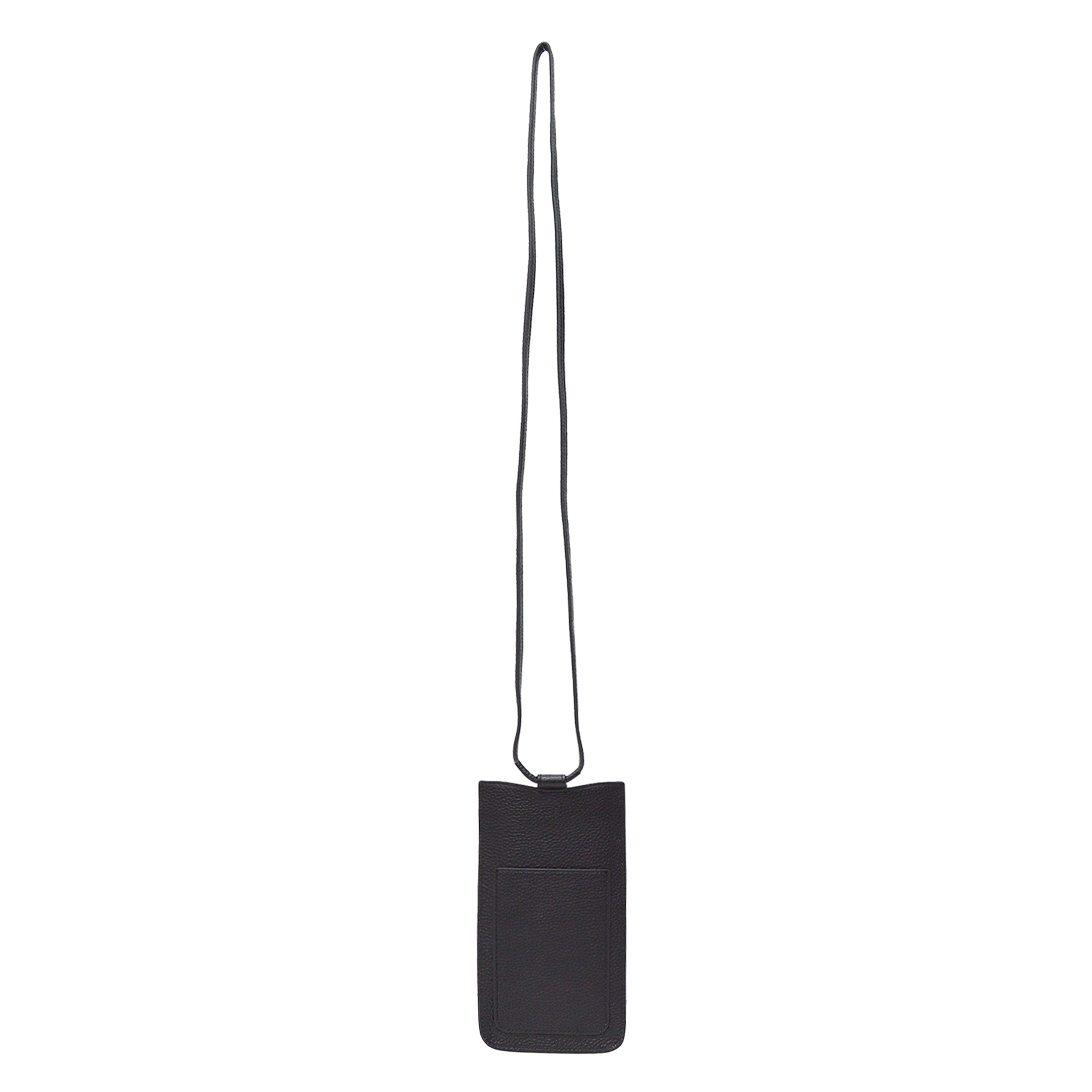 Lamarthe Ambre Handytasche Schwarz Rindsleder