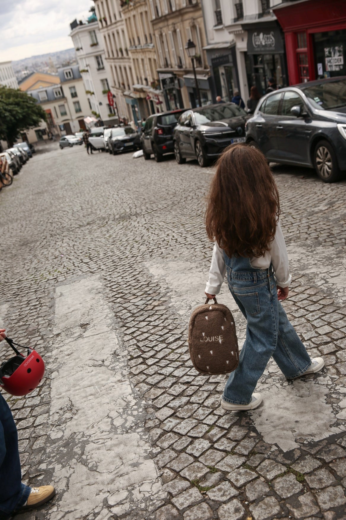 Studio Noos Teddy Mini-Rucksack Brown Hearts Kleinkind