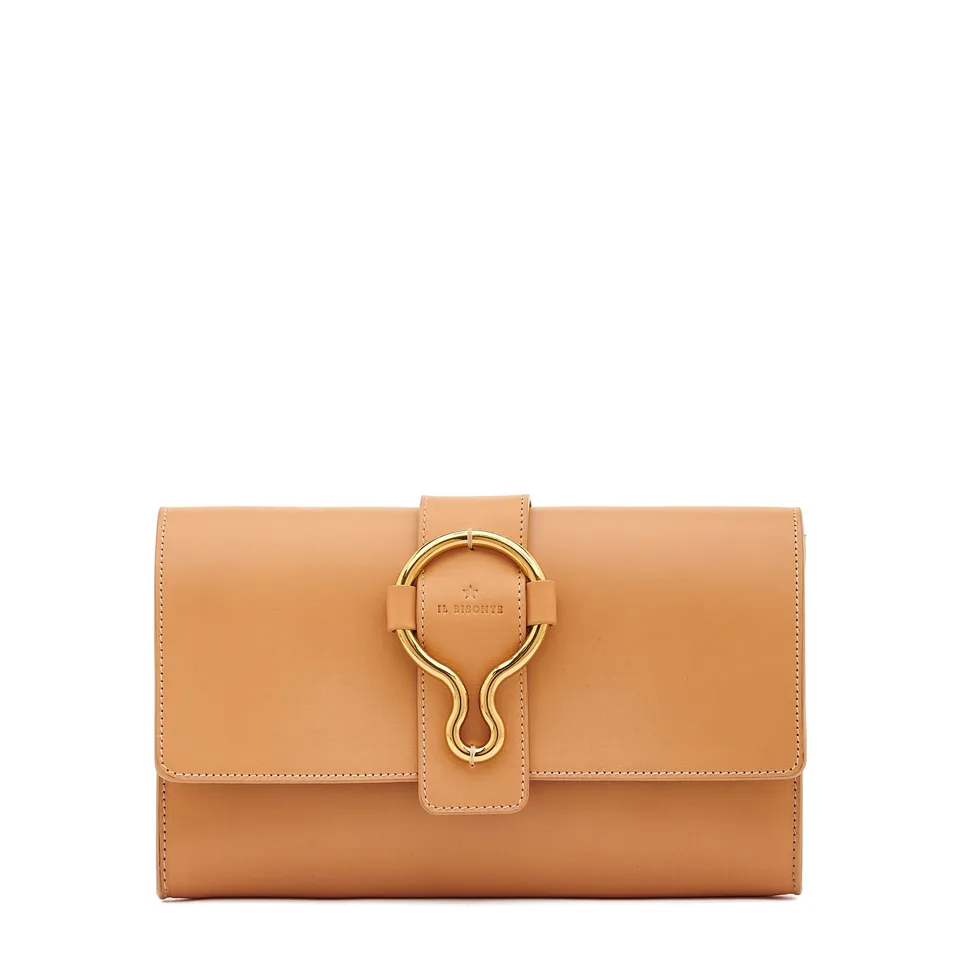 Il Bisonte Consuelo Clutch Vollleder Natur