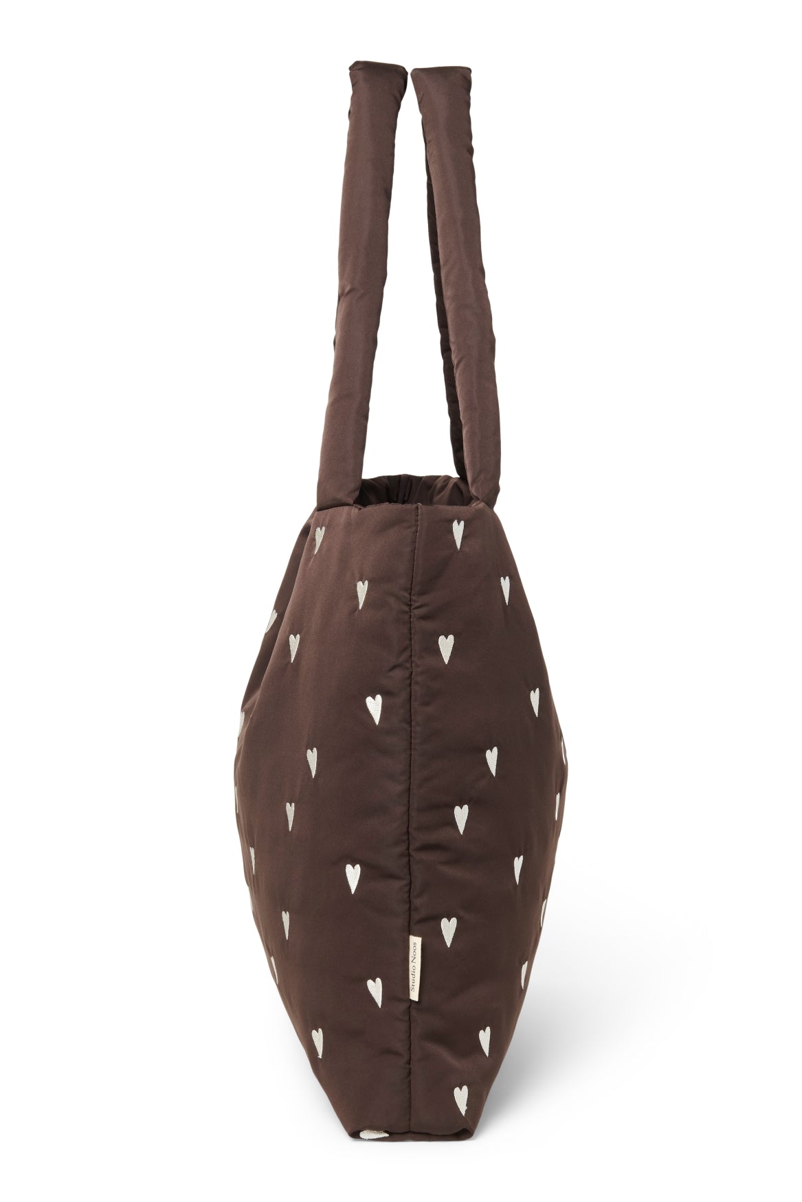 Studio Noos Puffy Mom Bag Wickeltasche Brown Hearts